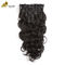 Corpo humano Remy Wave 18 polegadas Curly Clip em extensões de cabelo