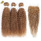 27 Tecido de cor Sombra Extensões de cabelo humano Virgem encaracolada 100g/pacote