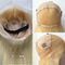 Full Front Lace 613 cabelo humano Peruca Direita Sem Glue Loira