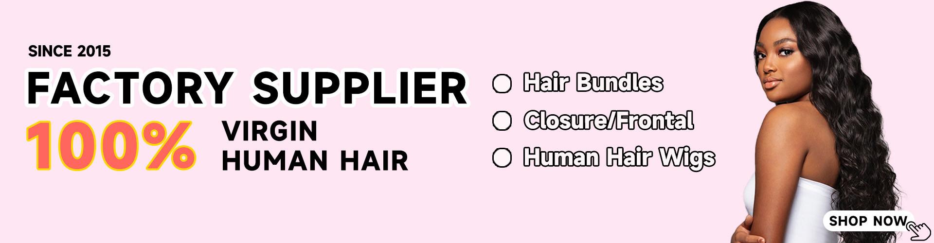 qualidade Fontes de cabelo humano virgem fábrica