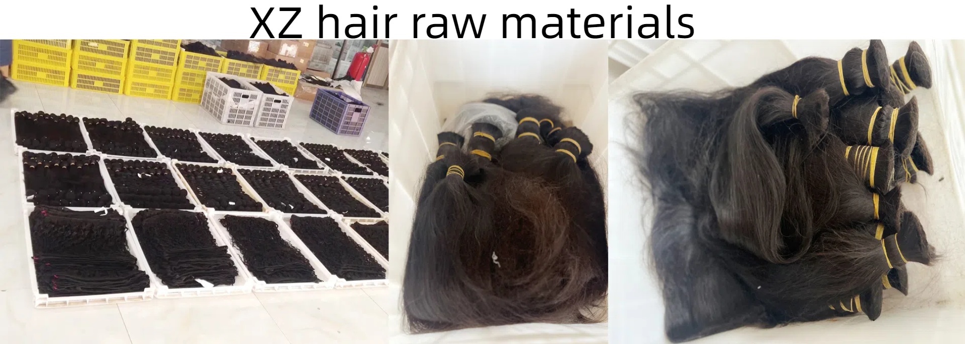 qualidade Fontes de cabelo humano virgem fábrica