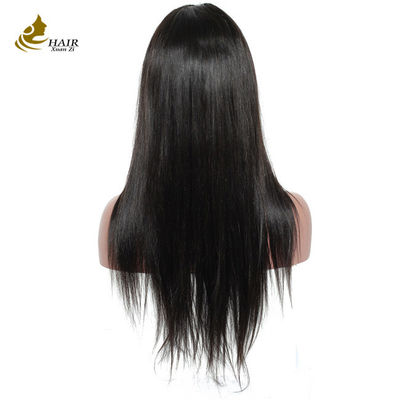 Cabelo humano personalizado Peruca frontais de renda natural preto Peruca de cabelo humano reto
