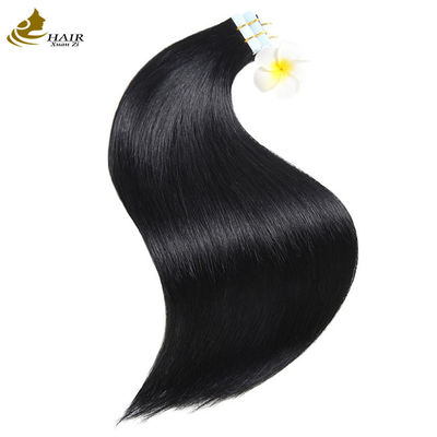 Banda Invisível Negra em Extensões de Cabelo Unilaterais 100g Extensões de Cabelo Humano Virgem