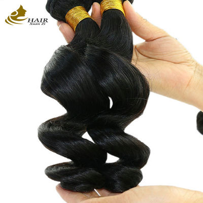 Natural Negro Cambojano Virgem 16 polegadas Cabelo Brasileiro Solto Wave OEM