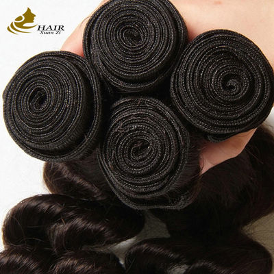Natural Negro Cambojano Virgem 16 polegadas Cabelo Brasileiro Solto Wave OEM
