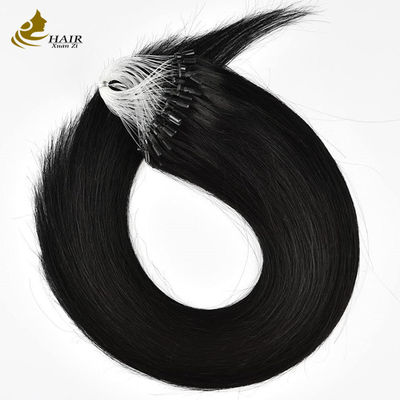 Extensões de cabelo humano nano pre-ligadas retas Microrings Extensões OEM