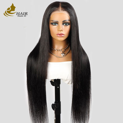 Oss Straight Sem cola Transparente 13X4 HD renda Frente Cores naturais 100% Perucas de cabelo humano