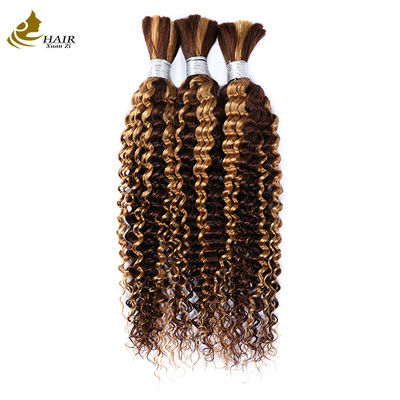 Cabelo humano brasileiro de trança Cabelo humano a granel para trança