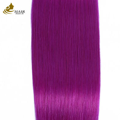 Púrpura Cabelo Humano Bundle Directo Virgem Extensões de cabelo humano