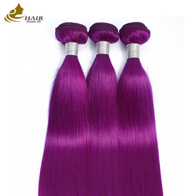 Púrpura Cabelo Humano Bundle Directo Virgem Extensões de cabelo humano