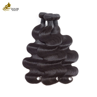 Cabelo de tecido humano virgem Remy Cabelo em feixe Direito Duplo Desenhado Preto Natural