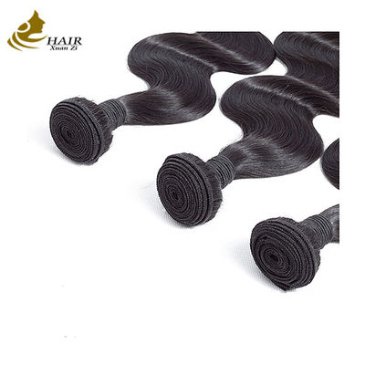 Cabelo de tecido humano virgem Remy Cabelo em feixe Direito Duplo Desenhado Preto Natural