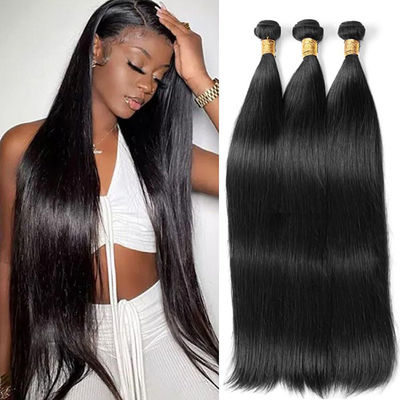 12 a Fornecedores Cabelo Humano Cútica Virgem Cabelo Humano Aliñado 100 Pacotes de Cabelo