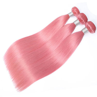 100% de fábrica, por grosso, de tecidos de cabelo humano rosa não processados
