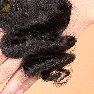 Tintas transparentes de renda não processadas 100% de cabelo humano natural 4X4 fecho de renda