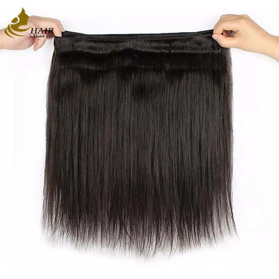 Grau 12A Brasileiro indiano 100% Remy virgem em bruto Extensão de cabelo humano preto natural