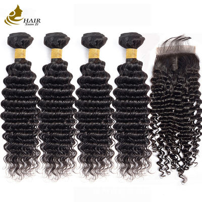 Venda em grosso Pixie Curl Hair Weaving Natural Black Indian Remy Human Hair Bundles