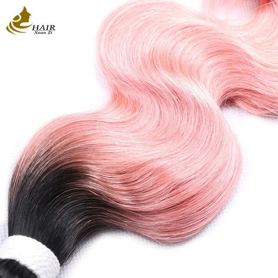 Preço da fábrica Cabelo humano virgem indiano 1b/Corpo cor-de-rosa