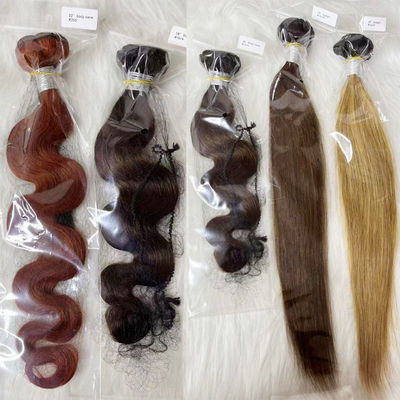Brasileiros em bruto, retos, por grosso, sombreados, extensões de cabelo humano, feixes de tecido