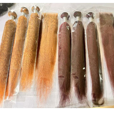 Atacado Ombre Extensões de Cabelo Humano Brasileiro Kinky Estreito Yaki Cabelo Tecido Pacotes
