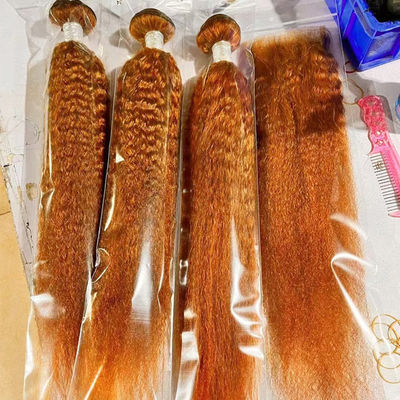 Atacado Ombre Extensões de Cabelo Humano Brasileiro Kinky Estreito Yaki Cabelo Tecido Pacotes