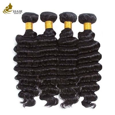 Cuticle alinhado com ondas profundas em feixes de cabelo de ondas soltas feixes de cabelo humano para cabelo natural e brilhante