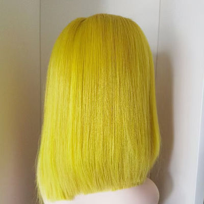 13X4 4X4 13X6 renda frontal cru de cabelo humano virgem brasileira peruca curta bob peruca