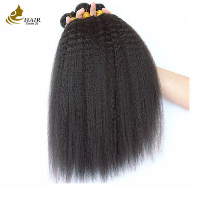 Tecelagem brasileira Yaki Cabelo humano reto Kinky Feixes retos Feixes grossos