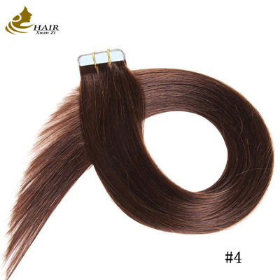 Remy Teia de Tecido de Pele Humana Extensões de Cabelo Dupla Face Teia Russa 8 "-30" Longo Personalização