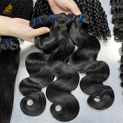 100% de cabelo brasileiro não processado Venda por atacado de cabelo humano virgem Body Wave