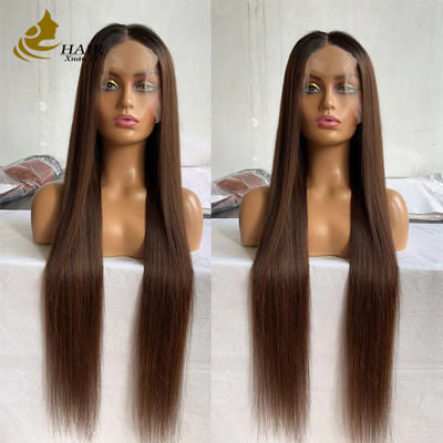 Grátis Peruca de Cabelo Humano 13X4 Perucas Frontais de renda transparente Pre-Plucked para Cabelos