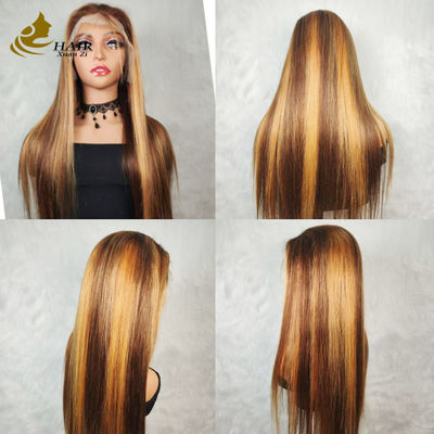 Cabelo Humano Vietnã Relógio Perverso P427 Cor de Piano 13X4 renda Perucas Frontais