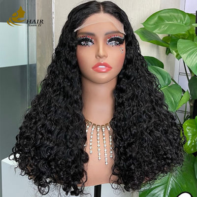 5*5 Transparente de renda frontal cabelo humano natural de seda sem cola top de renda completa peruca