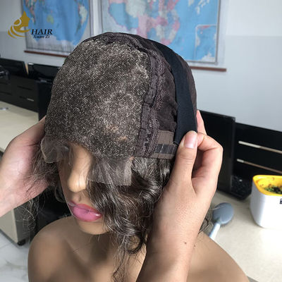 Adeus Glue Hassle Fios ajustáveis Cabelo humano Sem cola Top de seda Full Lace Peruca