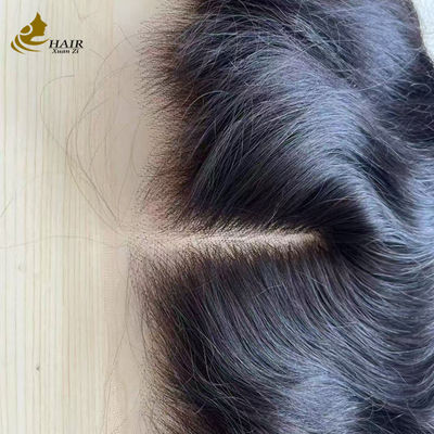 Fechamento de Renda de Cabelo Humano com Linha Capilar Natural e Fivela Flutuante Popular