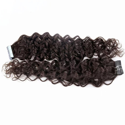 20 polegadas de fita natural de água negra em extensões de cabelo humano