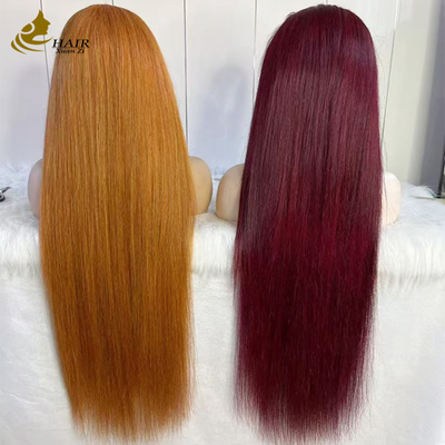 Peruca de renda de cabelo humano virgem com múltiplos estilos e cores