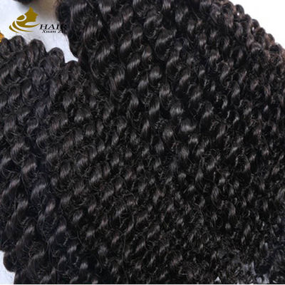 Remy encaracolado, cabelo humano brasileiro, feixe Afro Kinky