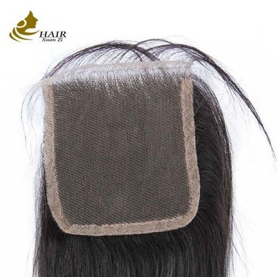 Fecho de renda de cabelo humano virgem suíça brasileira 4x4 7x7 8x8 OEM