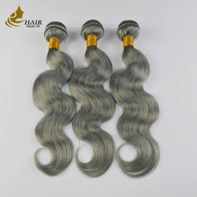 Grey Ombre Extensões de Cabelo Humano 26 polegadas com fecho