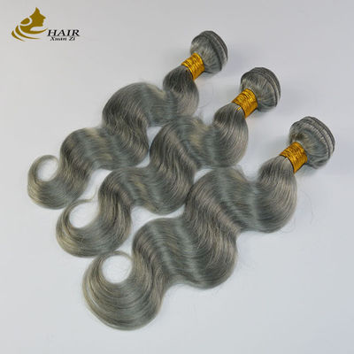 Grey Ombre Extensões de Cabelo Humano 26 polegadas com fecho