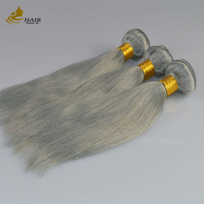 100% Virgem Ombre Extensões de Cabelo Humano Invisi Tape cinza