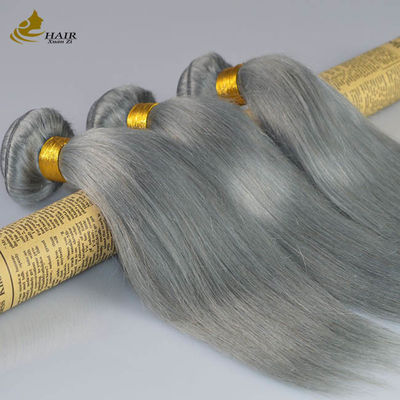100% Virgem Ombre Extensões de Cabelo Humano Invisi Tape cinza