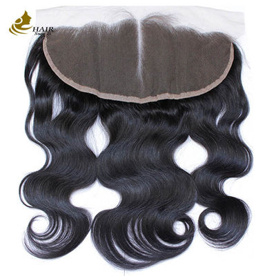 Castanho claro fecho em renda suíça frontal 13x4 cabelo humano virgem