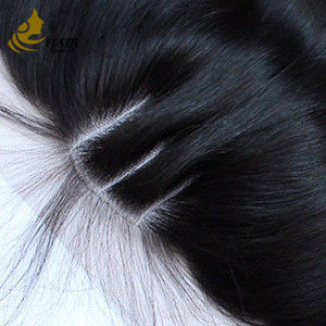 Castanho claro fecho em renda suíça frontal 13x4 cabelo humano virgem
