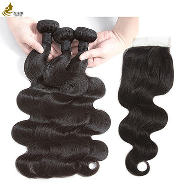 Body Wave 100 Virgin Human Hair Bundles Cuticle Alinhada Extensões de Cabelo Humano