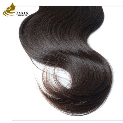 Bourgogne Peruano Remy Extensões de Cabelo Humano Pacotes de Tecelagem com Fechamento