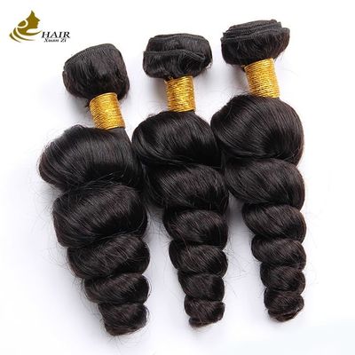 Vírgem brasileira cabelo humano tecido tecido feixes onda solta
