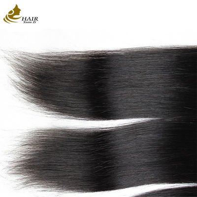 Fusão de cabelo humano brasileiro Remy reta com fechamento frontal de renda