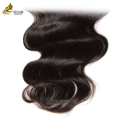 Corpo onda Remy cabelo humano renda fechamento 10A 4x4 base de seda